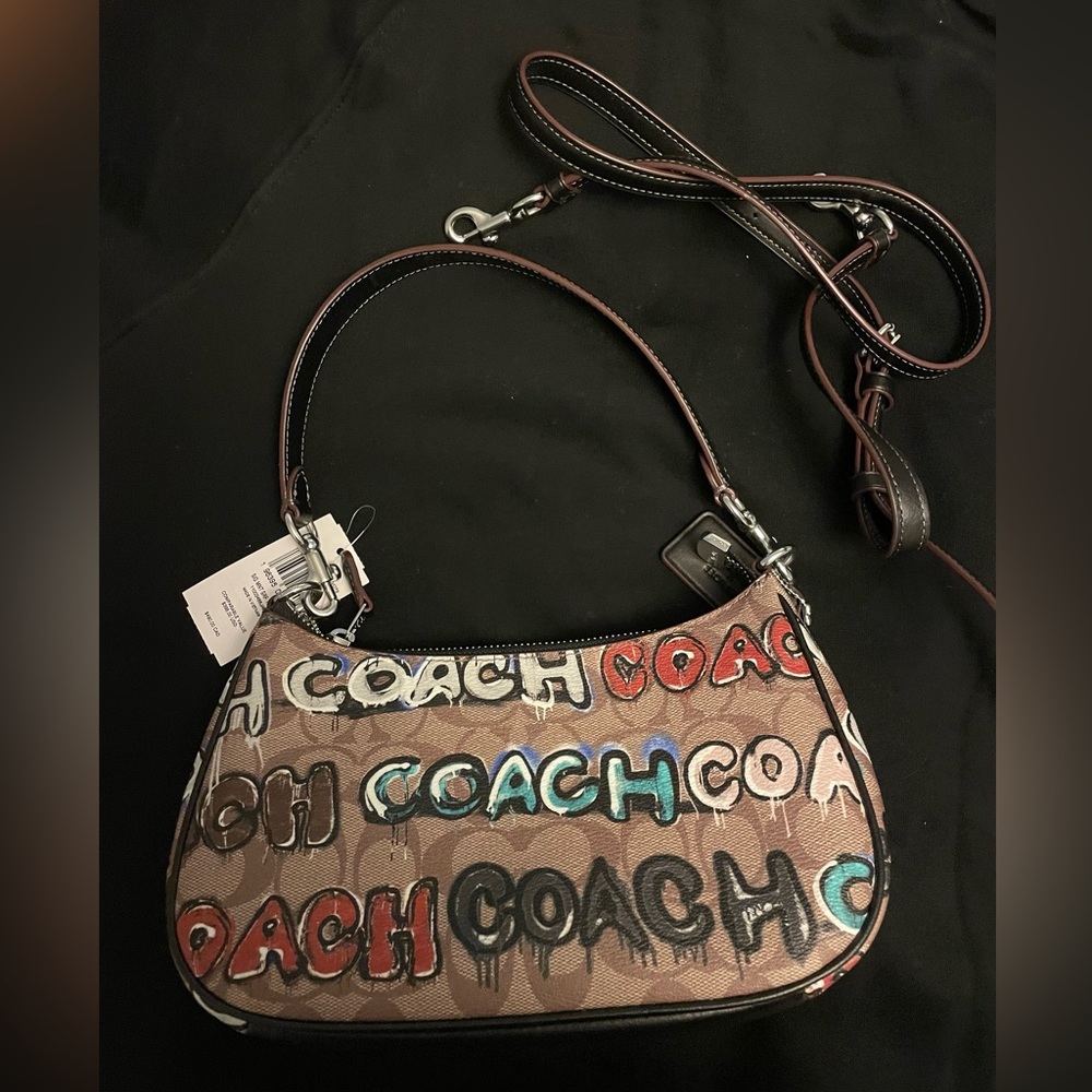 Coach X Mint + Serf Teri Shoulder Bag In Signature Canvas